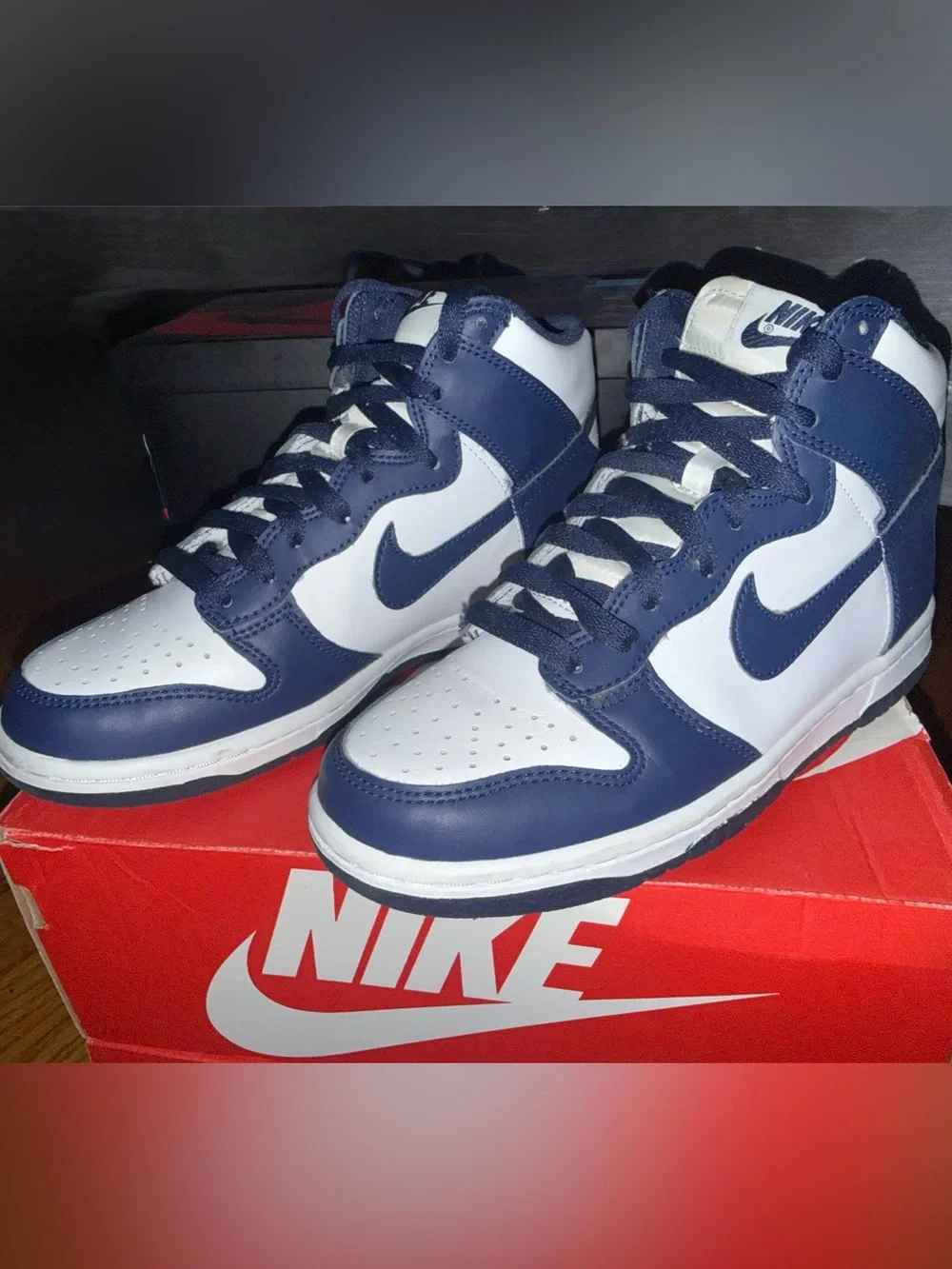 Nike Dunk High — Midnight Navy (GS) 4.5Y
